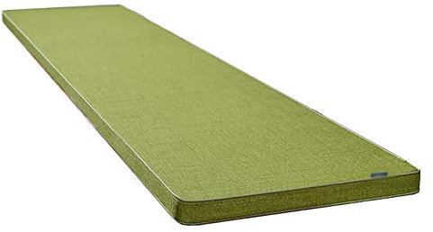 Gartenbank-Kissen, 2- oder 3-Sitzer-Bank-Unterlage, Terrassenbank, Liegekissen, Ersatz-Matratzenpolster, elastisch, dick, 5 cm dick, verschiedene Größen, Grün 150 x 50 x 3 cm