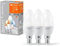 LEDVANCE Smarte LED-Lampe mit WiFi Technologie, Sockel E14, Dimmbar, Lichtfarbe änderbar (2700-6500K), ersetzt Glühlampen mit 40 W, SMART+ WiFi Candle Tunable White, 3er-Pack