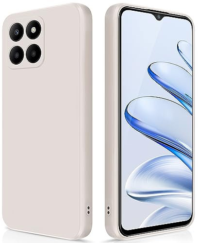 GiiYoon Funda para Honor X8 5G/Honor X6 4G/Honor 70 Lite 5G, Case de Silicona Suave de TPU Carcasa Protector de Goma Fexible Prueba Liviano y a Delgado de Golpes Antirrayas para Teléfono (Blanco)