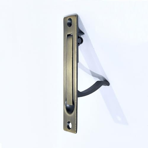 Dontay Pocket Door Edge Pull, Professional Stainless Steel 304, 4 Hidden Door Handle, Flush Mount Pocket Door Hardware for Pocket Sliding Door, Spring Loaded (2, Antique Bronze)