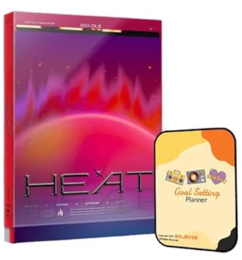 HEAT (G) I-DLE Album [FLARE VER.]+Pre Order Benefits+BolsVos K-POP Inspired Digital Planner, Digital Sticker Pack (Special EP 01)