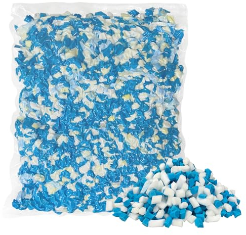 HONEHO 2.2KG Memory-Schaumstoff füllung für sitzsack,Hinzufügen von Gelpartikeln gemütlich und weich, ideal für das Füllen von sitzsack Kinder, Kissen, Hundebett, Sofa-Kissen