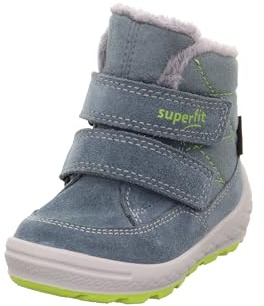 Superfit Jungen Groovy 2.0 Warm Gefütterte Gore-tex Schneestiefel, Blau Hellgrün 8010, 28 EU Weit