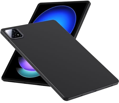WFTE Cover Xiaomi Pad 6S PRO 12.4 Cover per Telefono Morbida TPU Ultra Sottile Elegante Custodia Protettiva per Xiaomi Pad 6S PRO 12.4 [Protezione Anticaduta, Antiscivolo] - Nero Opaco