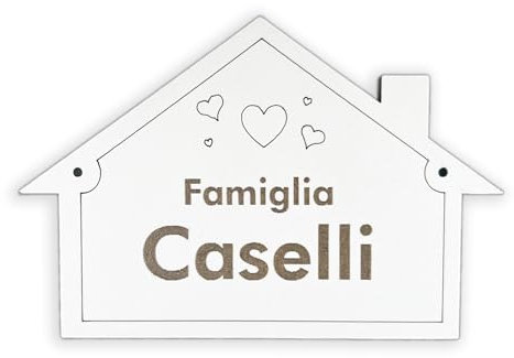 Targa Porta ingresso Nome Portone Casa personalizzabile in legno a forma Casetta 3 Misure Disponibili ingresso casa, Nome stanza, Porta cameretta