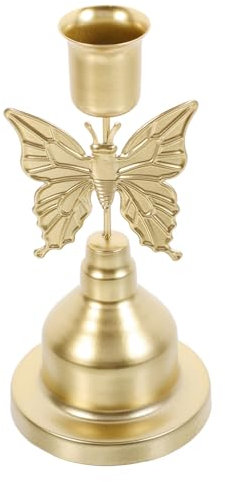 ABOOFAN Rustic Butterfly Shape Wrought Iron Decorative Candle Holder Desktop Tealight Holder for Wedding Decor