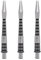 WINMAU Dart Shaft - Triad RX Aluminium Dart Stems - 1 Set pro Packung (insgesamt 3 Dart-Schäfte) - Professionelles Dartzubehör - Schwarz Medium Schäfte