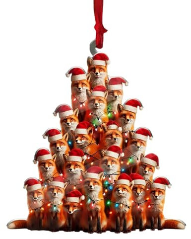 Weihnachtsschmuck mit Tieren, Christbaumschmuck | lustiger Huhn Acryl Baumschmuck | kreative, humorvolle Weihnachtsdekoration, navid