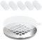25PCS Catcher Regular Round Hair Mesh Shower Drains Disposable Stickers Strainers Dish Brush Stainless (As shown, One Size)