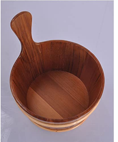Seau de sauna en bois de cèdre avec louche et accessoires de sauna haut de gamme pour une expérience de sauna relaxante