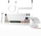 MAMBASNAKE x Attack Shark X60HE Rapid Trigger Tastiera Wireless e Mouse da Gioco X11 con Cavo Spirale 8K, Tastiera RGB QWERTY con Magnetic Switch di RT 0,01mm, Mouse Sensore PAW3311 22K DPI - Bianco