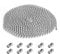 6 Meter/19.69 Feet Roller Blind Chain, 4.5mm Silver Vertical Blind Chain with 10 Pcs Blinds Cord Connector