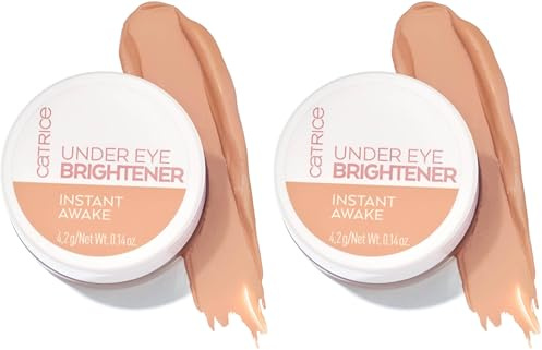 Catrice Under Eye Brightener, Augenpflege, Nr. 020, Nude, pflegend, Expressergebnis, aufhellend, natürlich, schimmernd, vegan, ohne Parfüm, ohne Alkohol, ohne Parabene, 2er Pack (4.2g)