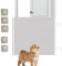 Filvczt Barrera de puerta retráctil para mascotas, puerta de seguridad retráctil, de seguridad para casa, escaleras, bebé, interior, niños, cachorros y exteriores