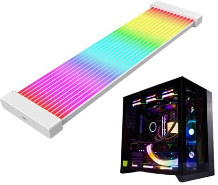 Generisch Cavo RGB a 24 poli, cavo RGB RGB a 24 poli con strisce ARGB,cavo Atx RGB da 24 p/3 x 8 pin, per scheda madre super luminosi