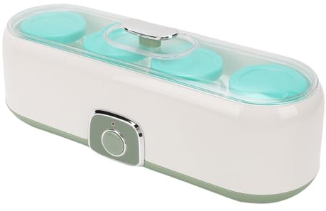Generic Yaourtière Automatique, Machine à Natto Compacte Faite Maison de qualité Alimentaire, Démarrage, avec 4 Pots et Couvercle pour Natto, Fermentation du Vin de Riz, Machines