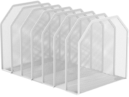 Verstellbarer Metall-Aktenhalter, robuste Aufbewahrungsbox, 30 x 25 cm, Ordner-Organizer, Highlight, Stahlmaterial-Detail, Aktenhalter mit mehreren Fächern, für Zuhause, Büro, Klassenzimmer