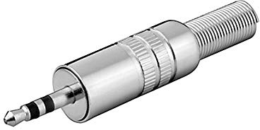 Goobay 11017 Plug - 3.5 mm - stereo - metal version with cable protector