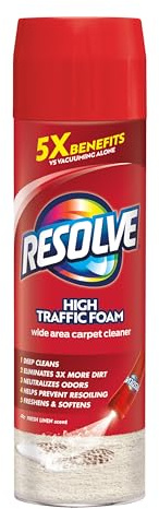 Resolve High Traffic Carpet Foam Cleaner, Carpet Cleaner, Cleans Freshens Softens & Removes Stains, 22 oz Can