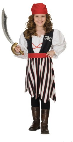 Rubies 1 2387 116 - Kostüm Piraten Girl Größe 116, 2-teilig