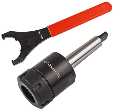 Spannzangenfutter Spannzange Futter Spannzangenblock Spannzangenaufnahme Spannzangenhalter Spannwerkzeug ER40 / MK3 Kegellänge 100mm für Drehmaschine