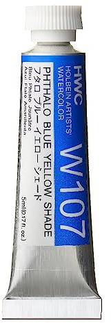 Holbein : Artists' : Watercolour Paint : 5ml : Phthalo Blue Yellow Shade