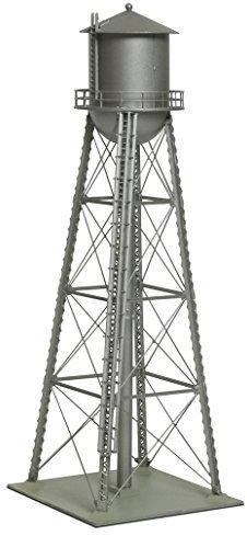 Walthers Cornerstone 933-3833 - Torre de Agua Vintage ensamblada, Escala N, Color Plateado