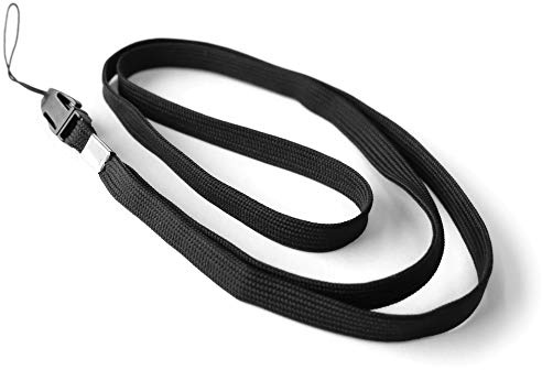 trage.band® Umhängeband/Trageband mit Klickverschluss (5 St schwarz) | Langes Umhängeband / Lanyard zum Tragen leichter Gegenstände. Mit einem abnehbaren Befestigungsteil (Klickverschluss)