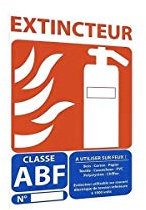 Panneau signalétique extincteur abf