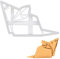 Origami-Maus Ausstechform, 1 Teil, Bakerlogy