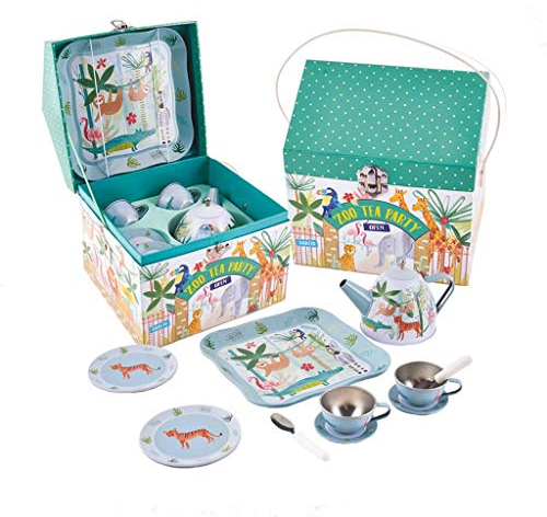 Floss & Rock Dschungeltiere Teeservice 11-teilig Dose in Hauskoffer Standard