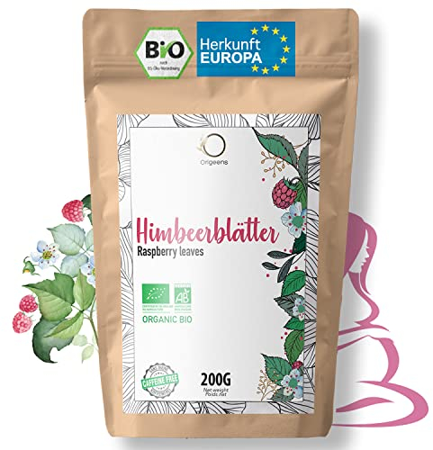 Te Hojas de Frambuesa Organico 200g | Cura Bienestar Te Hojas Frambuesa: Infusión Final del Embarazo, Tila Lactancia, Reglas dolorosas | Raspberry Leaf Tea