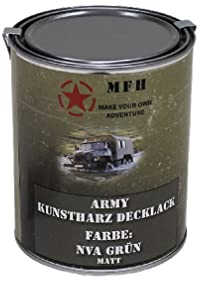 Army resina, vernice coprente NVA verde opaco RAL 6003 veicoli militari #32295