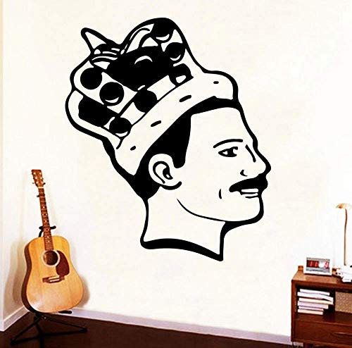 Queen Rock Band Wandaufkleber Für Wohnraum Dekoration Zubehör Bar Musik Wandbilder Wallpaper 43X50Cm