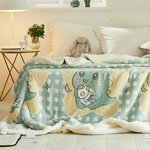 Decke Quilt Verdicken Warm Coral Fleece Kleine Decke Flanell Pad Sheet Menschen Student Office Nap,R-180X200cm