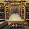 PSiFound® Fototapete 3D Effekt Retro Bibliothek Bücherregal Muster (350x256cm) Vlies Tapete Wandtapete Moderne Wanddeko Design Wand Dekoration Wohnzimmer Schlafzimmer Büro Flur Architektur