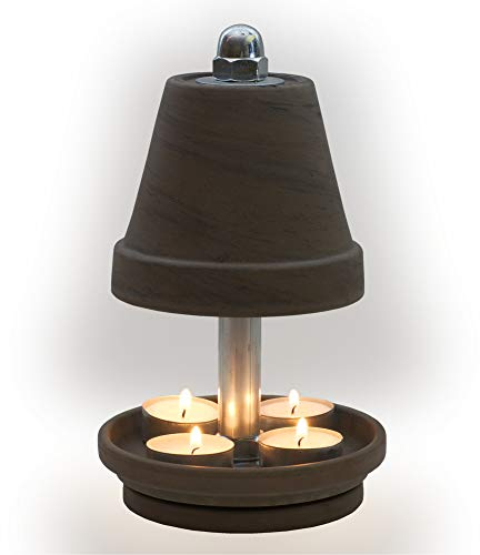 NTS-Serie-Basalt- B-S-12 4 TEELICHTER, Teelichtlampe in Basalt-Grau/Schwarz – Teelichtlampe Notheizung * Hornet-Products die Teelichtofen Manufaktur * IN 2022 ÜBER 18000 Produkte VERKAUFT