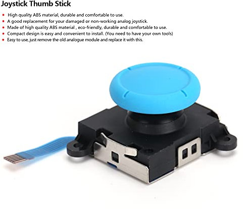 Joystick Thumb Stick, Portable Wear Resistant Joystick Replacement Comfortable for Switch Joycon Controller(blue)