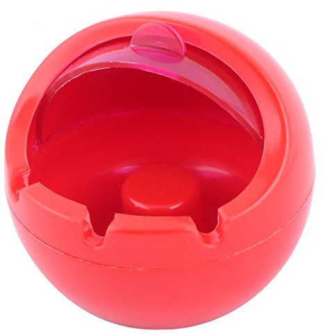 Ruilogod Plastic Family Office rotondo copertura rotante portasigaretta portacenere portacenere rosso