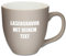 Mahlwerck XL Jumbotasse, selbst gestalten, große Porzellan-Kaffeetasse mit matter Oberfläche, Tasse personalisieren mit Namen, Geschenk, 400-450ml, mit eigener Textgravur, Warm Grey