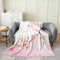 Erosebridal Kirschblüten-Überwurfdecke für Kinder, Mädchen, Frau, Paare, rosa, japanischer Stil, romantisches Thema, Fleecedecke, Doppelbett, 152 x 203 cm, botanisches Blumenmuster, bedruckt,