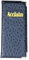 Acclaim Rigid Lawn Bowls Bowling Scorecard Holder Lightly Padded Synthetic Leather Look Textured Finish 23 cm x 10 cm with Spring Clip & Pen Loop (Black)