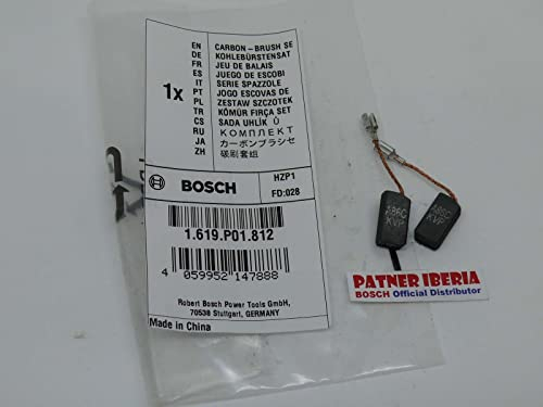 Repuesto BOSCH original - 1619P01812 - Juego de escobillas para amoladoras PWS