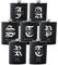 Juego de 7 regalos personalizados para padrinos de boda, petaca grabada de 8 onzas para padrinos de boda y padrinos de boda personalizados (negro)