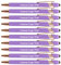 HEYZARDA Penna Personalizzata con Incisione Nome Penne Personalizzate Text Logo 100 pezzi viola