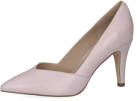 CAPRICE Damen Pumps aus Leder mit Trichterabsatz, Rosa (Lt.Purple Perl), 38 EU