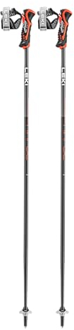 LEKI Airfoil 3D Skistöcke, Black-Anthracite-red, 115CM