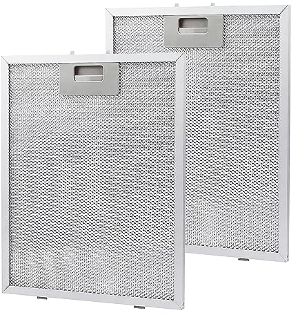 Tokenhigh Cooker Hood Filter Replacement, 320x260mm Metal Grease Filters, 5-Layer Aluminium Kitchen Extractor Hoods Filter, Universal Extractor Fan Filter, Mesh Hood Vent Filter Fit Many Range Hoods