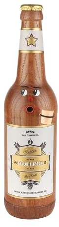 Räucherflasche Bier Longneck 0,5 l braun (Bester Kollege)