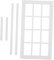 KICHOUSE 1 Pc Mini Puertas y Ventanas De Cabina Mini Adorno De Muebles Ventana Frontal Ventanas con Persianas Decoración Hogareña Accesorios De Madera Miniatura Niño